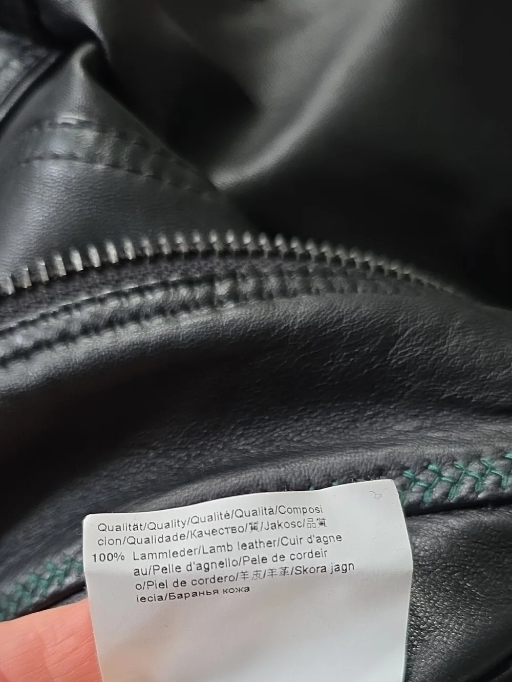 Hugo Boss Orange Leather Jacket.